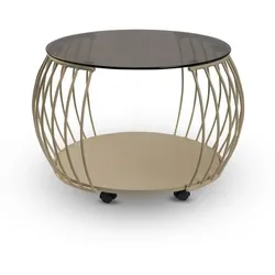 Couchtisch Vietnam Glas Braun Bronze 80 cm