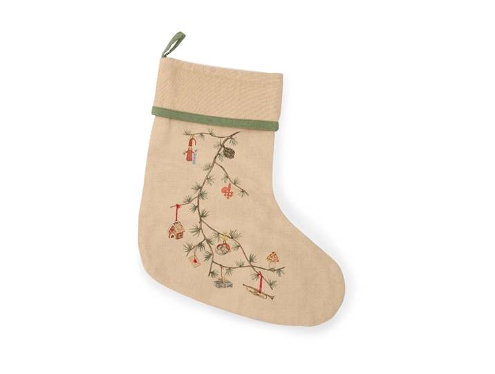 Kähler Chaussette de Noël Hammershøi Christmas Beige
