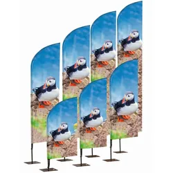 Beachflag Alu Wind 520 cm Gesamthöhe Luxus-Tasche