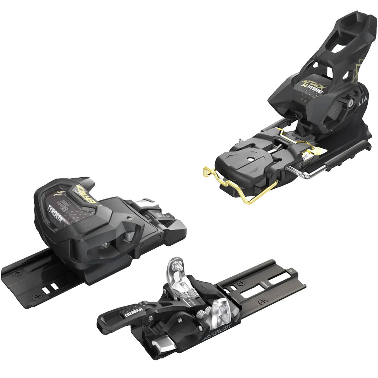 Tyrolia Attack Hybrid 14 MN/PT solid black/gold