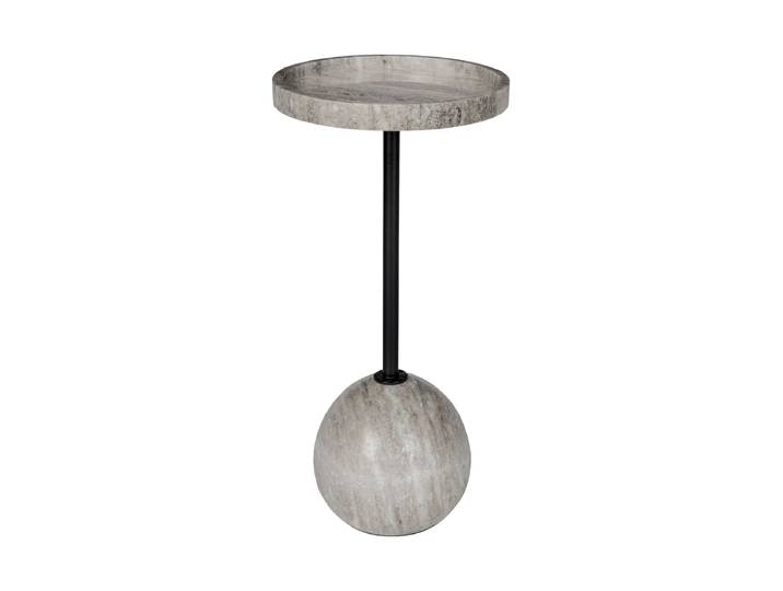 Marmor Design Beistelltisch „Cocktail“ Grau, Schwarz Zuiver
