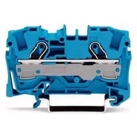 Wago DIN-Schienen-Klemmleiste 2x6mm2 blau (2006-1204)