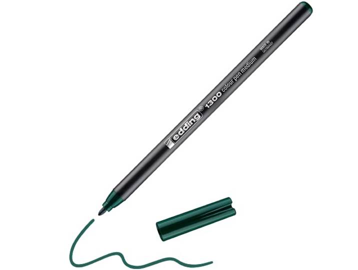 Edding viltstift Edding 1300 kleurpen, ca. 2 mm, flessengroen