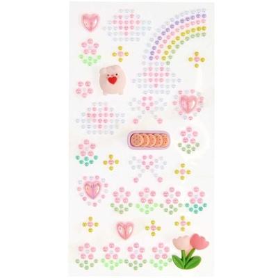 Perlensticker mit 3D-Figuren, rosa