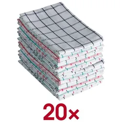 OTTO Office 20er-Aktions-Set: 2x Geschirrtücher (verschiedene Motive) im 10er-Pack mehrfarbig, 45 cm