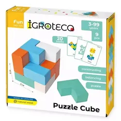 2-in-1 Balancespiel und Würfelpuzzle