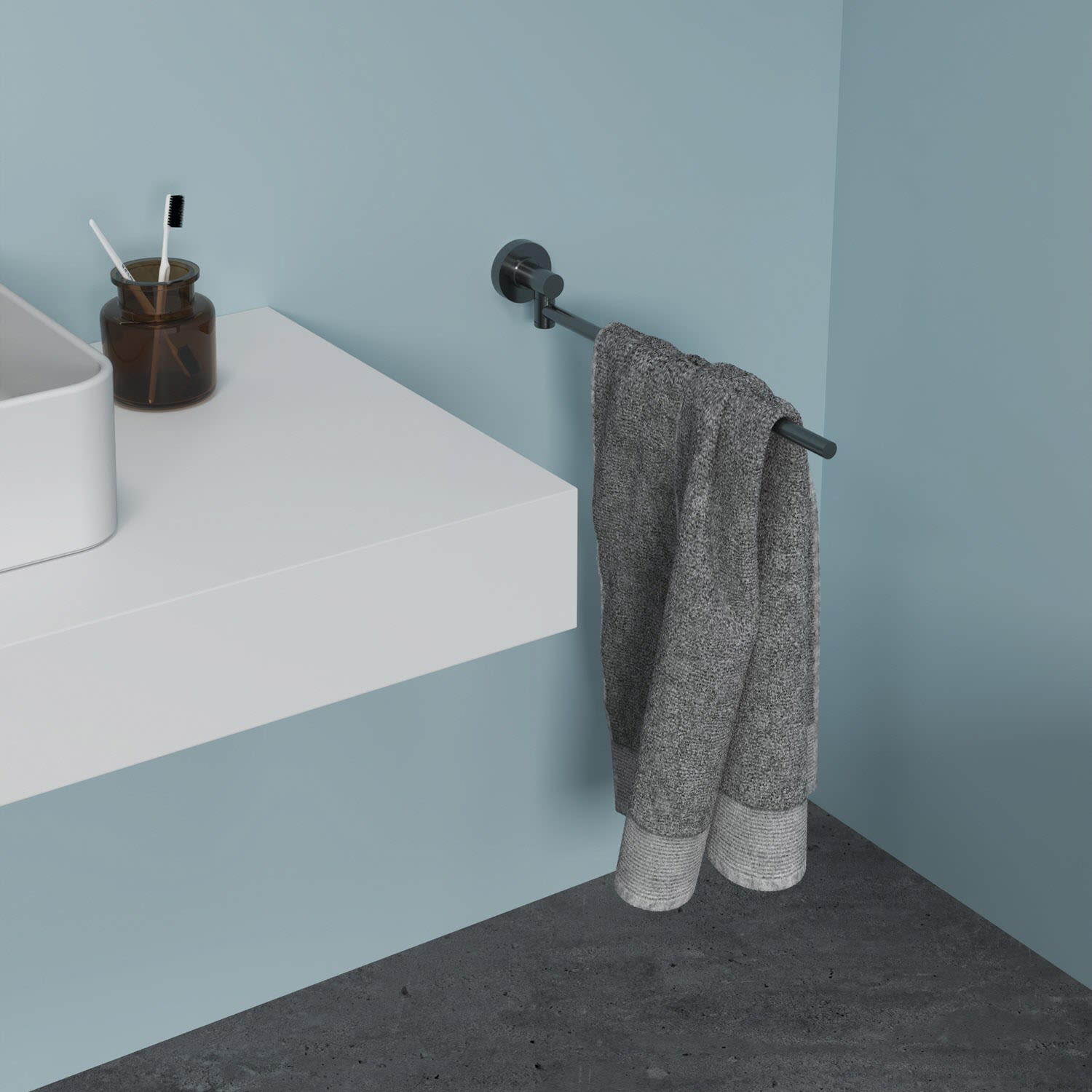 Ideal Standard Handtuchstange 37 cm, Accessoires, A7651A5, Magnetic Grey