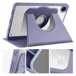 Cover-Discount Galaxy Tab A9+ - 360-Grad Hülle violett (Samsung Galaxy Tab A9+), Tablet Hülle, Mehrfarbig, Violett
