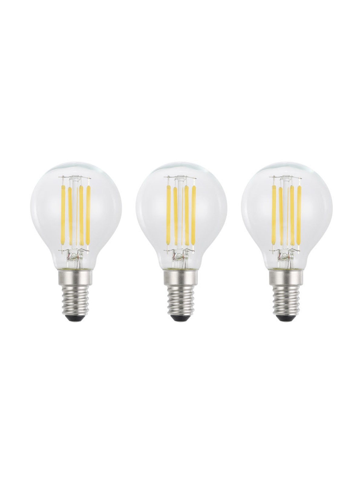 EGLO LED-Lampe E14 P45 KLAR 2700K 470LM 3 STK E14