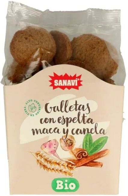 Sanavi Bolacha Espelta Maca e Canela 200g