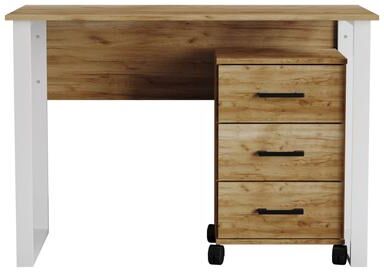 Craft Porch CraftPorch Luxury Writing Table with Drawer Cabinet