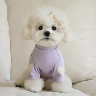 Uplift Essentials Sweetheart Warm Fleece Pet Base Shirt Cozy Love Bear Puppy Hoodie purple m