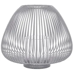 blomus Laterne Lyva Ø 31 cm Stahl Grau M (Medium)
