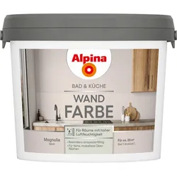 Alpina  Bad  &  Küche  Wand-Farbe  Magnolie  2,5  Liter