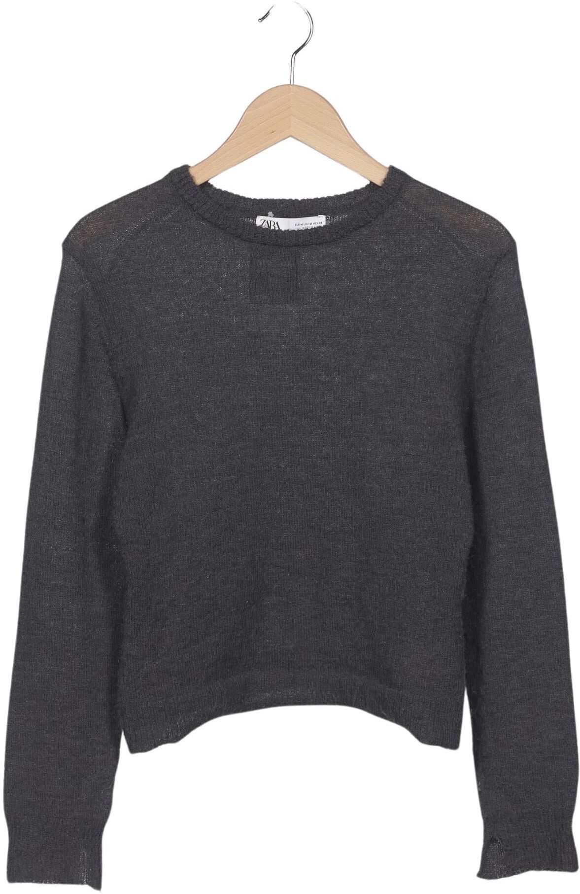 Zara Damen Pullover, Grau, Gr. M, Synthetik - Second Hand