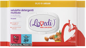 LOVEDI Lovedì Salviette Detergenti Multiuso 30PZ ARGAN