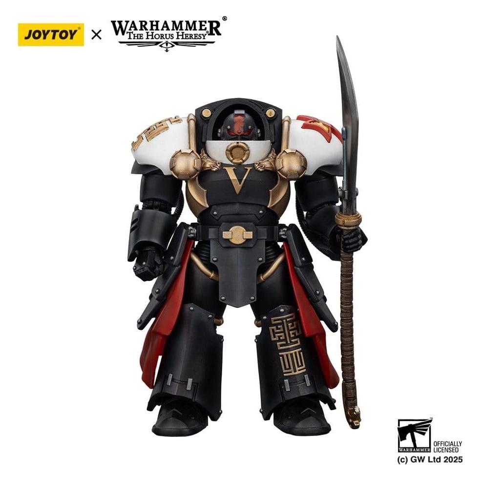 Joy Toy Warhammer The Horus Heresy Actionfigur White Scars Ebon Keshig Terminator 1 with Power Glaive 13 cm (JT02946)