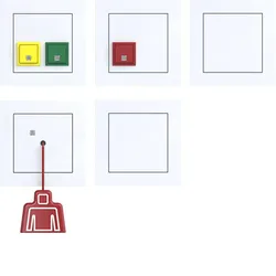 Hager WAE1011WG Notruf-Set mit Rahmen, A.1, lichtweiß glänzend