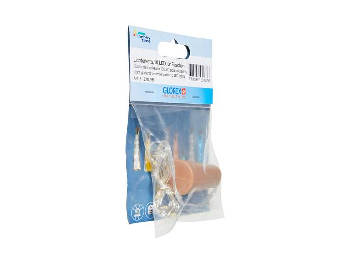 Glorex Lichterkette für Flaschen 17 mm 10 Stück