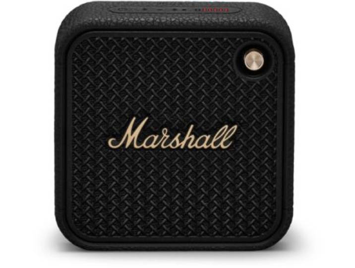 Marshall - Enceinte Portable Willen Ii Black & Brass - Bluetooth, Étanche, Autonomie 17h