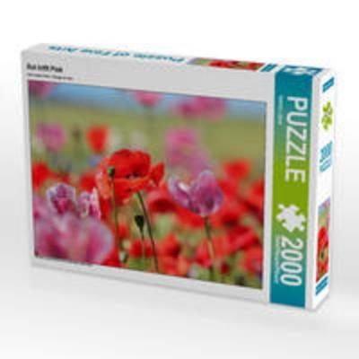 CALVENDO Puzzle Rot trifft Pink | 2000 Teile Lege-Größe 90x67cm Foto-Puzzle für glückliche Stunden