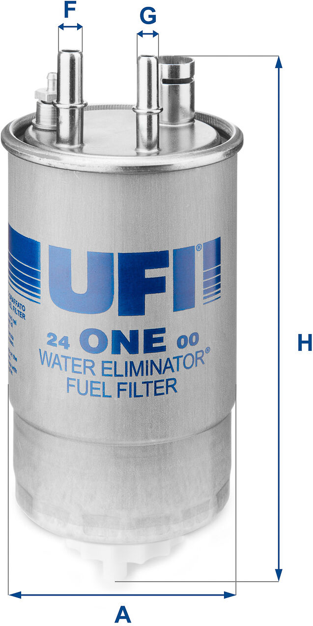 Ufi Kraftstofffilter 24.One.00 Filtereinsatz 205mm Für Ford Fiat Tata