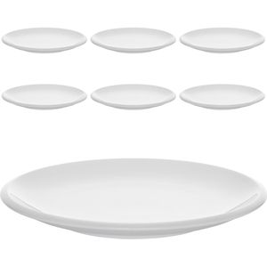 WMF Teller Professional Synergy coup Dessertteller, Porzellan, rund, Ø 21 cm, weiß, 6 Stück
