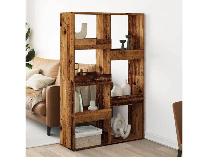 SALE 2026  Armoire étagère magazine Brun - Cloison de séparation vieux bois 100x33x155 5cm - bois ingénierie PRO554823725