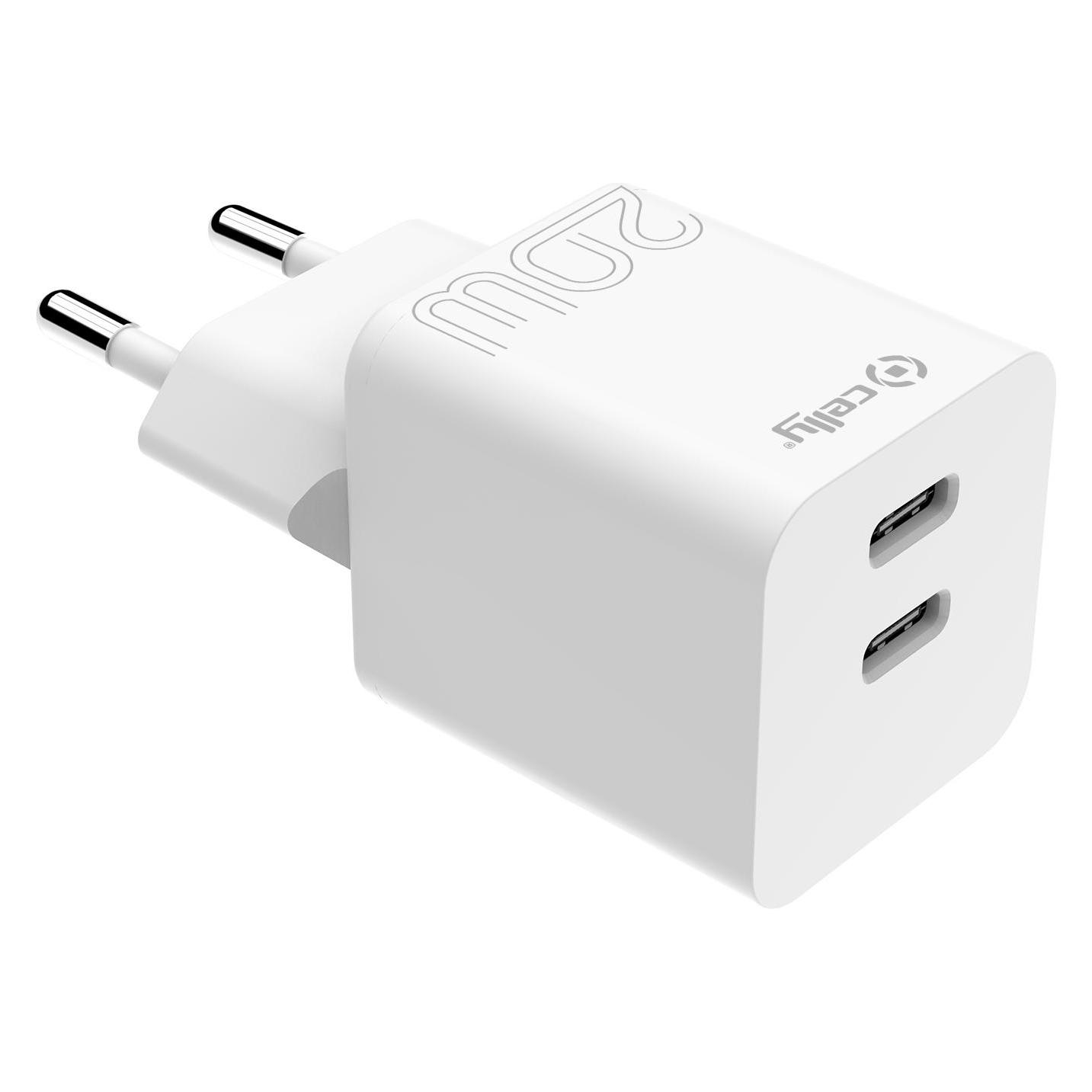 Celly Wandladegerät (20 W, 2 Ports) (TC2USBC20WWH)