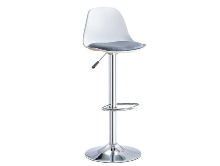 VNCdfhETs Barstuhl Hausbarhocker, Verstellbarer Stuhl, Einfacher Hocker Mit Rückenlehne Und Hohen Beinen Barhocker(White)