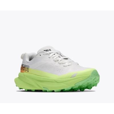 Trailrunningschuh HOKA ONE ONE "Torrent 5", Damen, Gr. 41, grün (frost, neon yuzu), Synthetik, Textil, Schuhe, Trailrunningschuh, atmungsaktives Obermaterial, normale Dämpfung