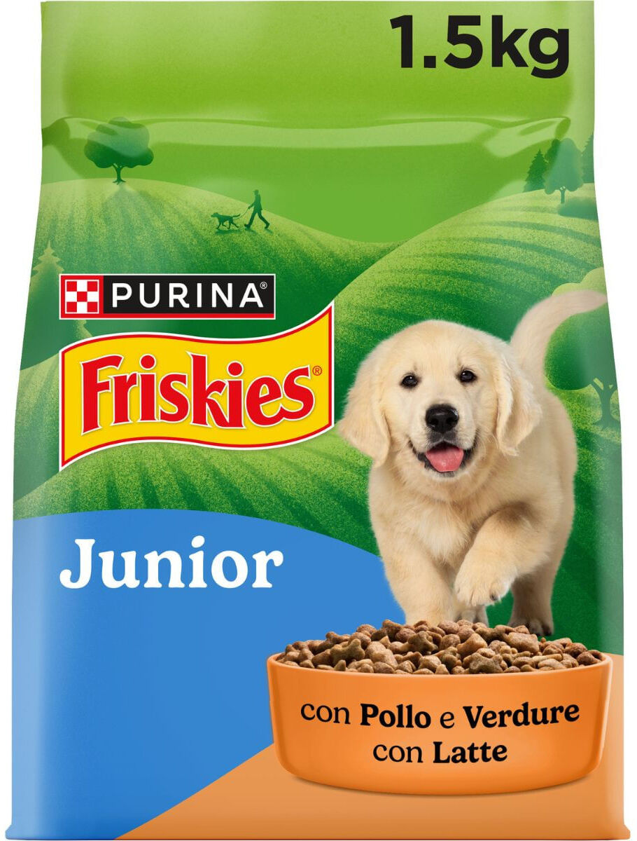 Friskies Dog Junior 5 Promises Pollo e Verdure 1.5KG