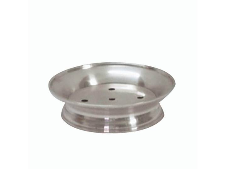 Signature Seifenhalter aus Silber - 13/13/4 cm, Silberfarben, Metall, 13x4x13 cm, Badaccessoires, Seifenschalen