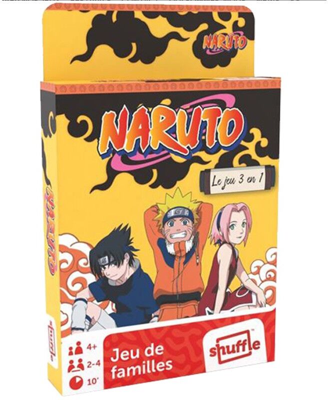 Jeu de Familles 3 en 1 Naruto (eco format) - Shuffle