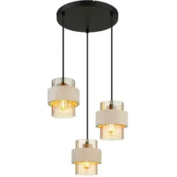 Globo Lighting Hängeleuchte   ¦ schwarz ¦ Maße (cm): H: 130  Ø: 37.5