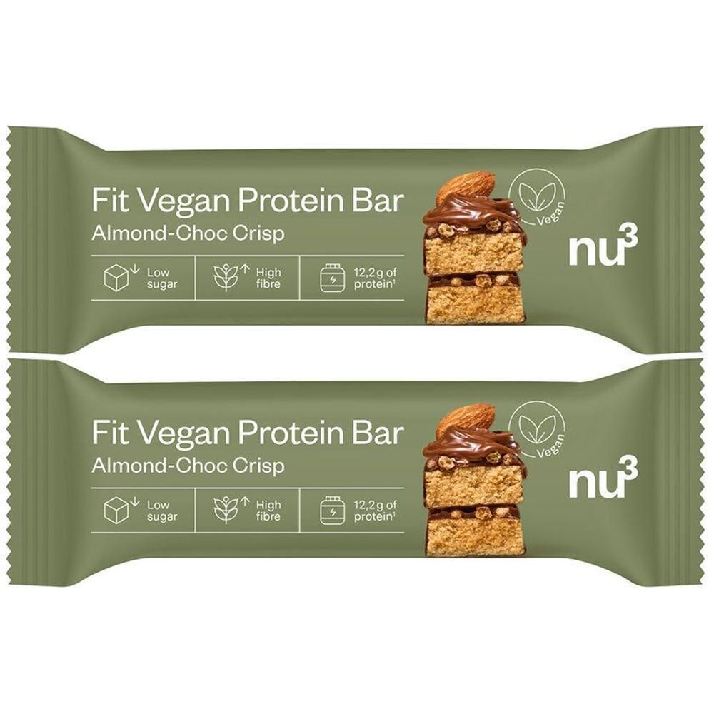nu3 Vegan Protein Bar, Schoko-Mandel x2 2x50 g Riegel