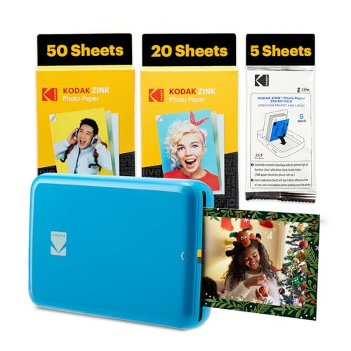 KODAK Step Instant Smartphone Foto Printer met 75 vellen - Blauw