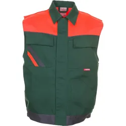 Arbeitsweste "VISLINE" - S - grün/orange/schiefer