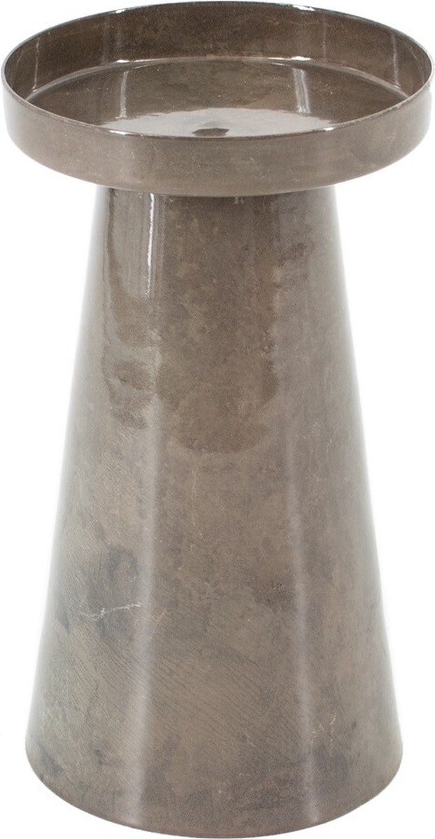 Metalen kaarsenstandaard Pink Stone