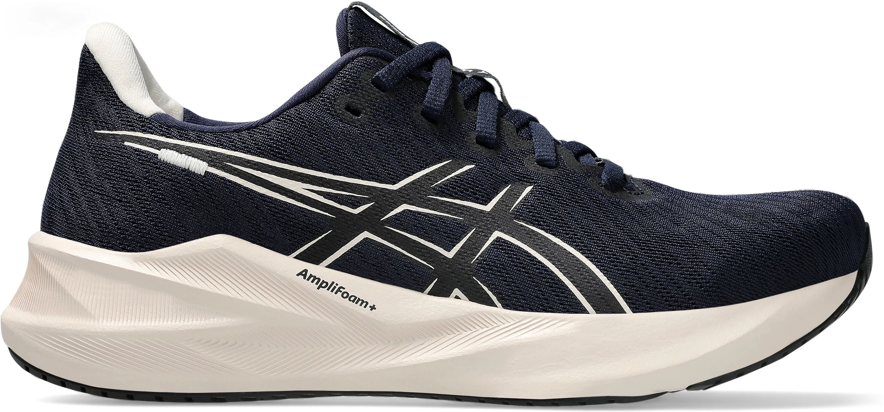 Laufschuh ASICS "VERSABLAST 4", Damen, Gr. 39,5, blau (midnight, rose dust), Synthetik, Schuhe Laufschuh midnight, rose dust 39,5