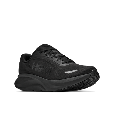Laufschuh HOKA ONE ONE "Rincon 5", Herren, Gr. 43, schwarz, schwarz, Synthetik, Textil, Schuhe Laufschuh, sehr leichtes Design, leicht profiliertes Laufsohlenprofil