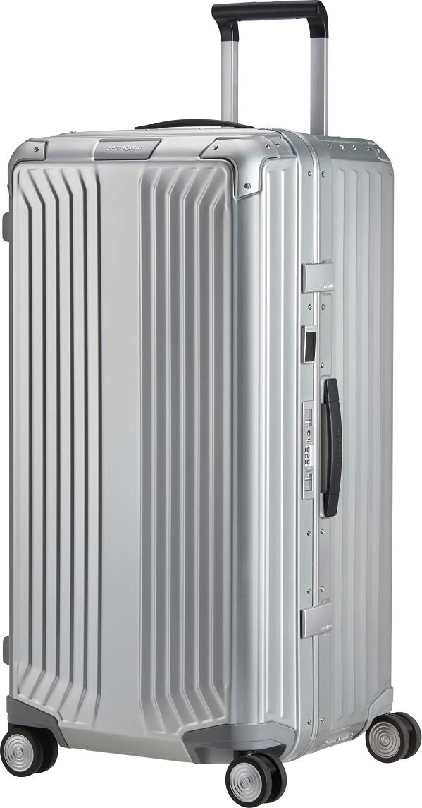 Samsonite Lite-Box Alu Spinner Trunk 80 cm mit TSA-Zahlenschloss aluminium