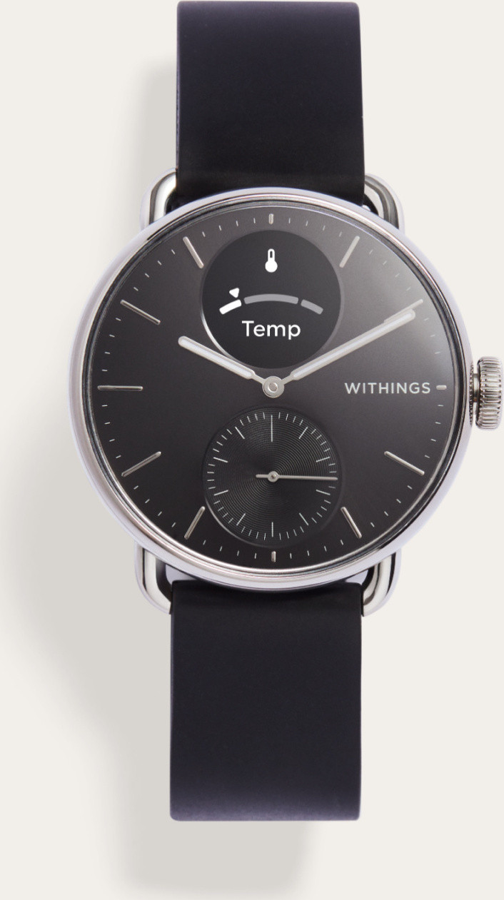 Withings Scanwatch 2 Hybride horloge voor dames, 38mm, zwart