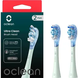 OCLEAN Aufsteckzahnbürste Ultra clean grün 2er