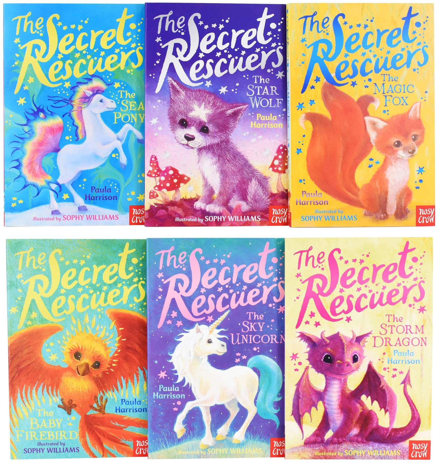 Nosy Crow Ltd The Secret Rescuers 6 Book Set by Paula Harrison – Magical Animal Rescue Adventure Series for Kids