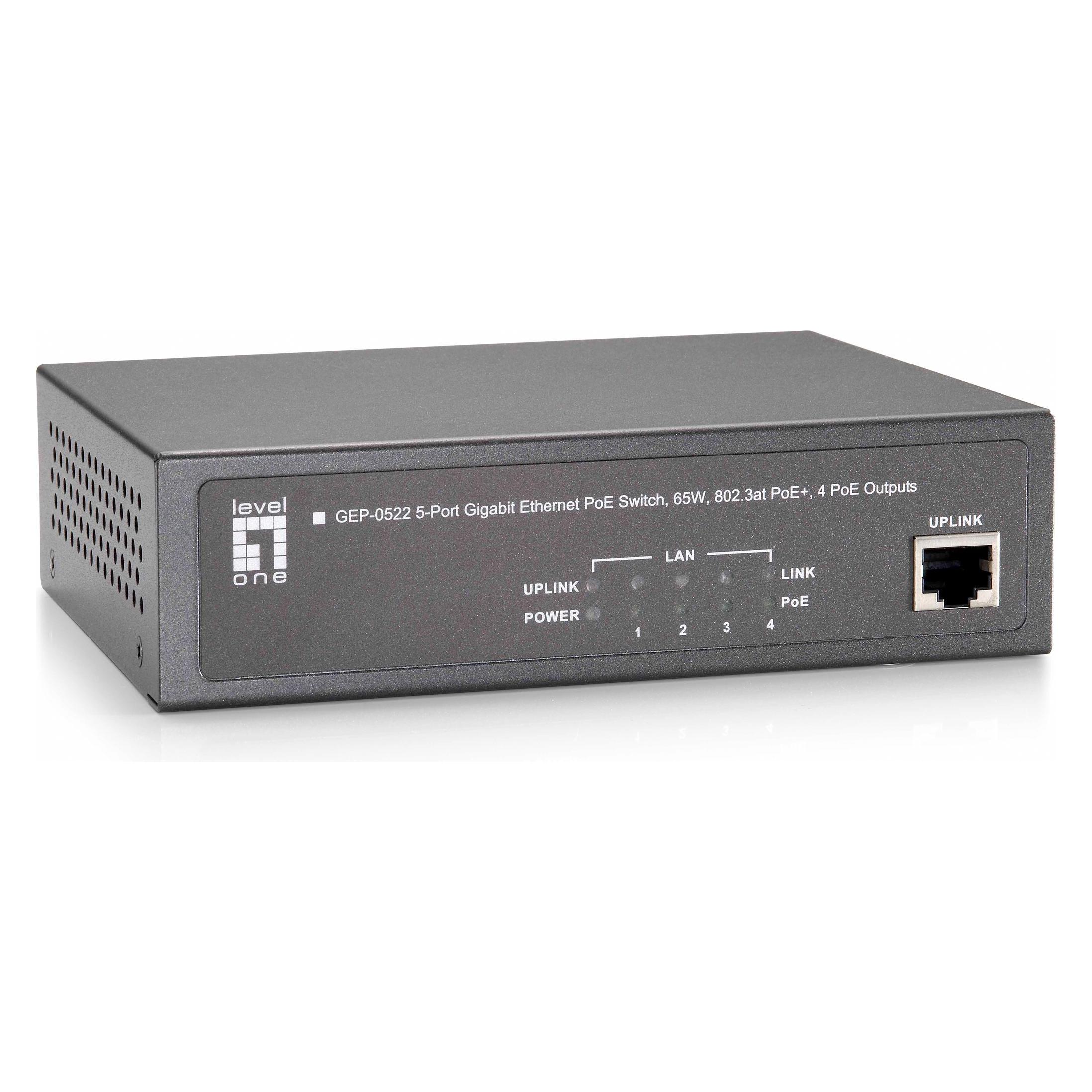 LevelOne Level One GEP-0522: 5Port PoE Switch (5 Ports) (59905203)