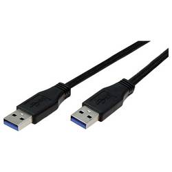 Bachmann USB-Kabel USB 3.0 USB-A Stecker 1 m Schwarz PVC-Mantel 918.081