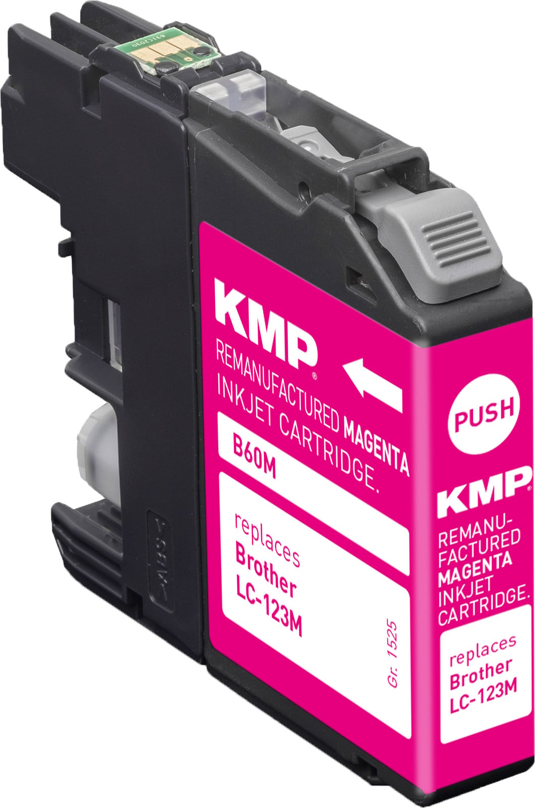KMP Patrone Brother LC-123M 600 S. magenta remanufactured