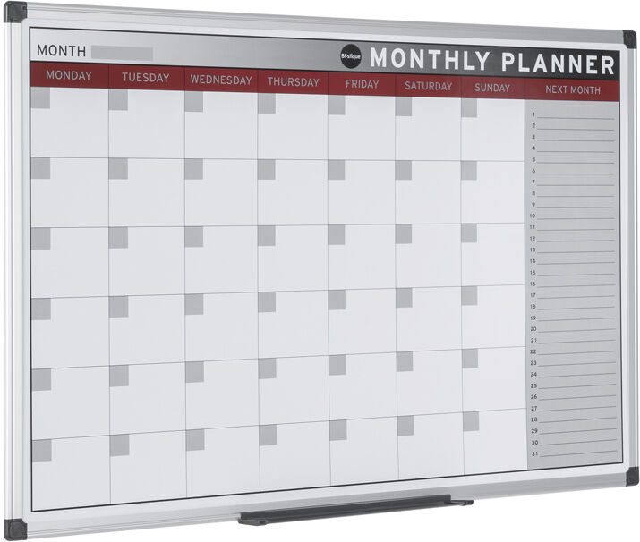 Bi-Office Monatsplaner, magnetisch, 600 x 450 mm