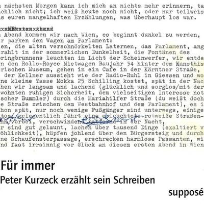 Für immer - Peter Kurzeck,Klaus Sander, Audio, 9783863850180